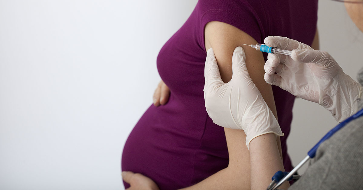 Figuranåte. Image illustrant le vaccin contre la grippe A/H1N1; blog: Vaccination During Pregnancy: What You Need to Know